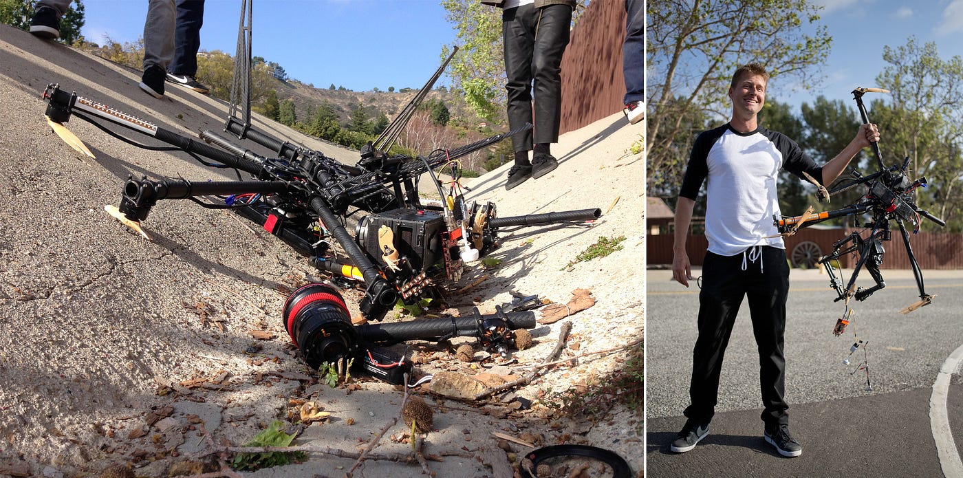 Flying with the Epic. Drone and Camera technologies have come