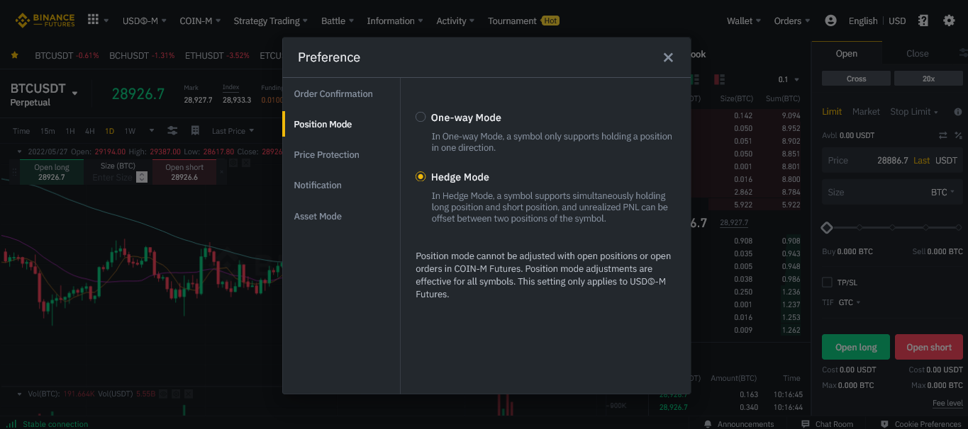 Best Binance Futures Trading Setup: Binance Hedge mode + Multi-Asset mode |  by Michael Anthony | Medium