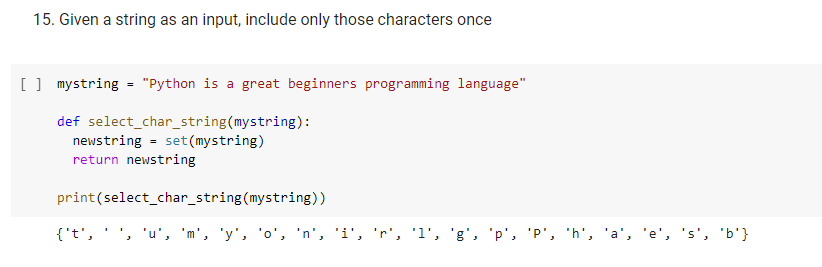 Use Python to Print the Characters in a String Only Once | Python in Plain  English