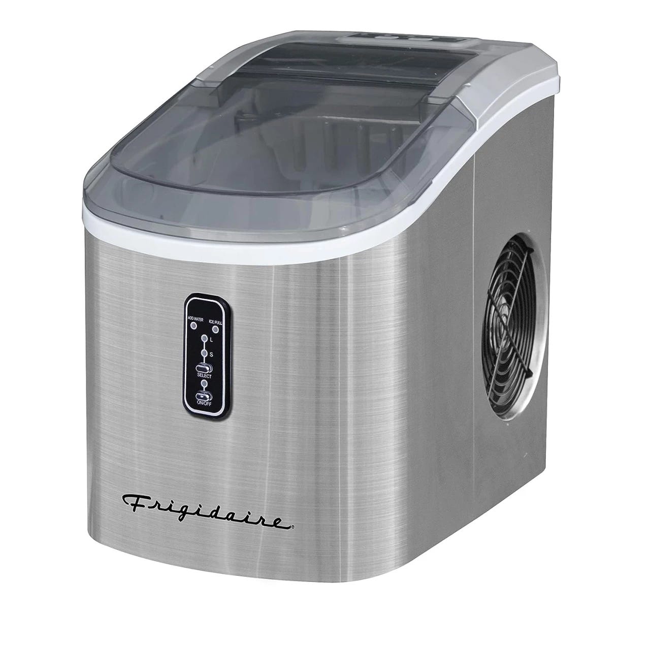 FRIGIDAIRE EFIC189-Silver Compact Ice Maker, 26 lb per Day, Silver  (Packaging May Vary)