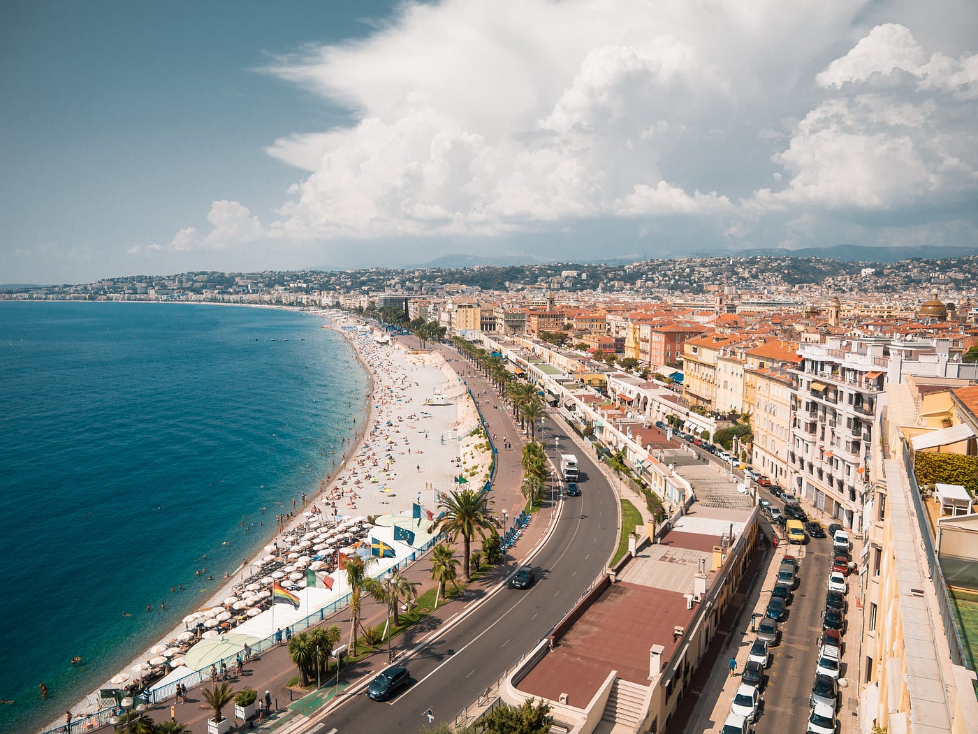 Nice France, Beautiful Mediterranean Sea