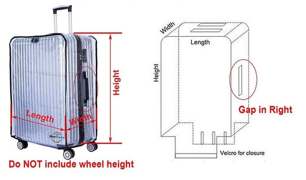 62 on sale luggage size