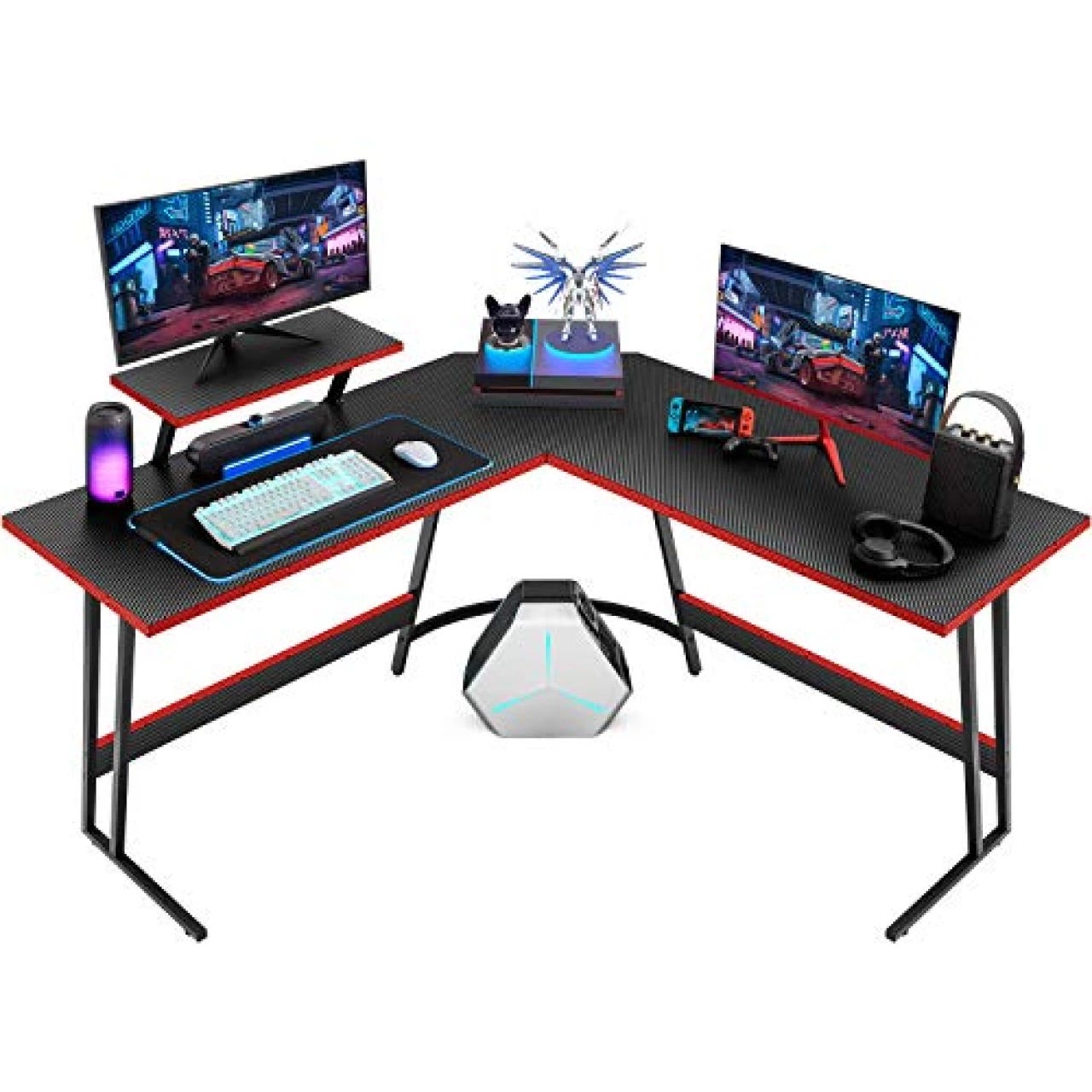 SEDETA L Shaped Gaming Desk, Reversible 94.5 Computer Desk, Gaming