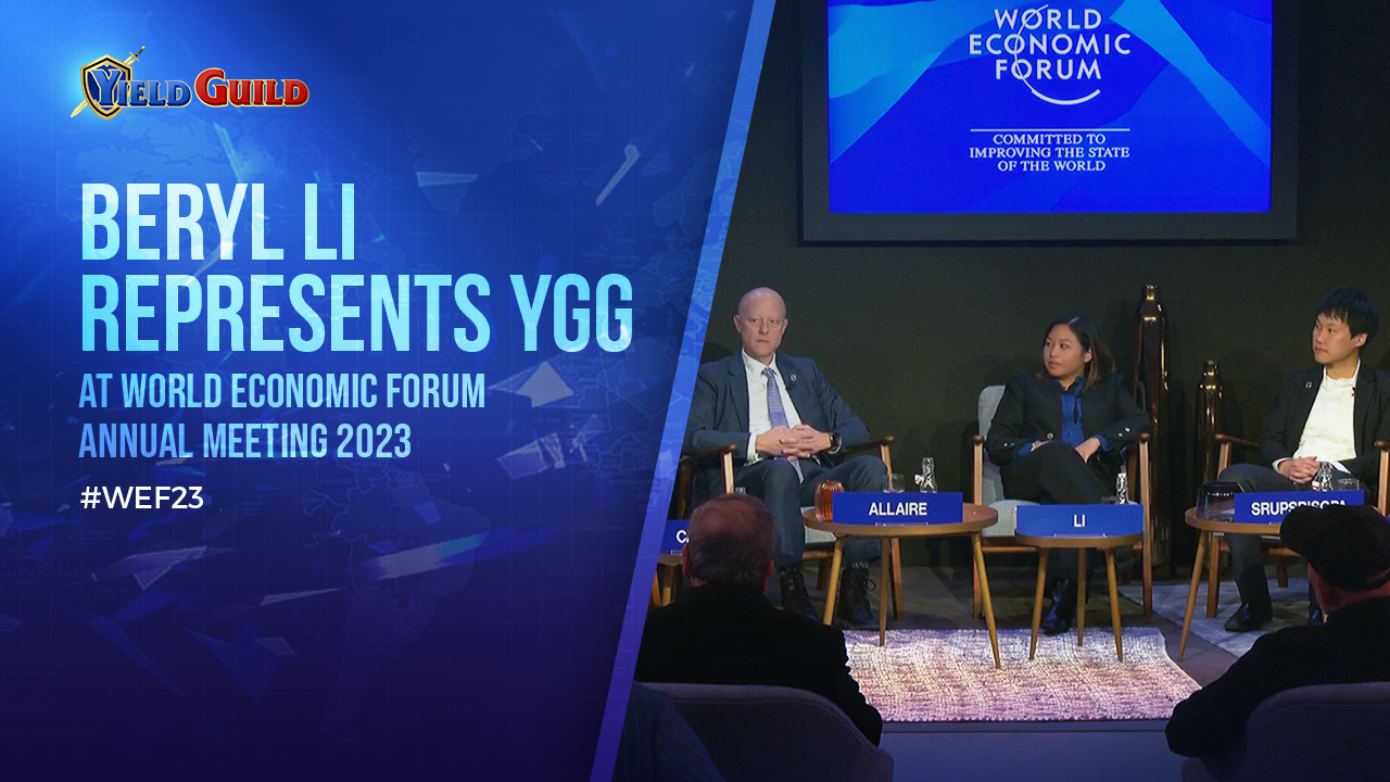 Beryl Li Represents YGG at World Economic Forum Annual Meeting 2023 | by  Yield Guild Games | Yield Guild Games | Medium