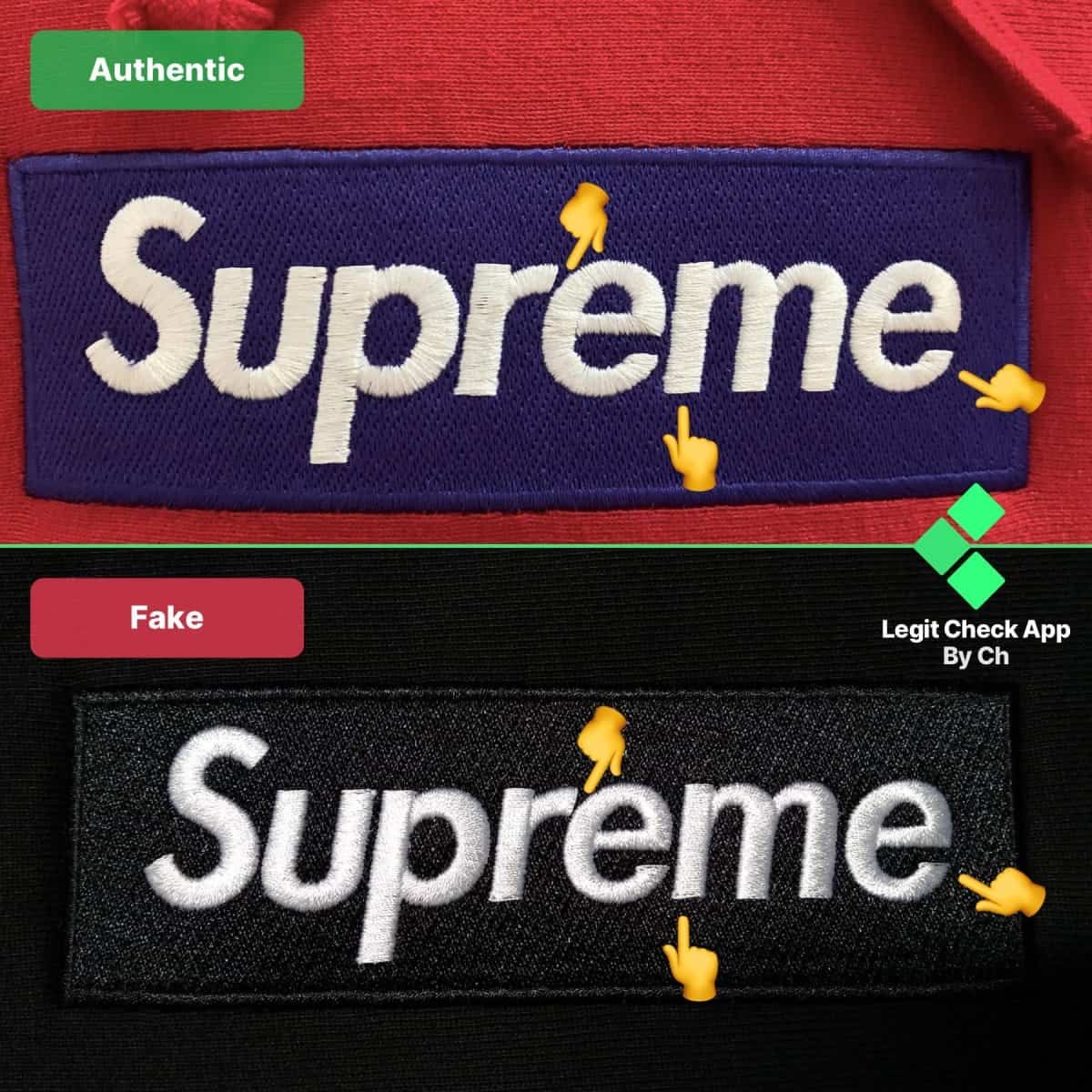 erwt patroon Ja How To Spot Fake Supreme Box Logo — Fake Vs Real Supreme Bogo Hoodie | by Legit  Check By Ch | Medium