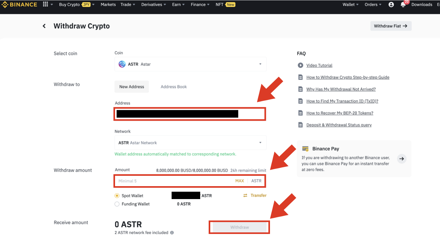 如何从币安提出$ASTR代币以及如何使用ArthSwap & Starlay | by Cheng J | Medium