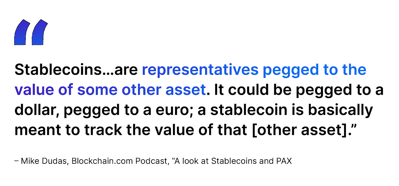 Stablecoins, Explained. Stablecoins have become an essential… | by  Blockchain.com | @blockchain | Medium