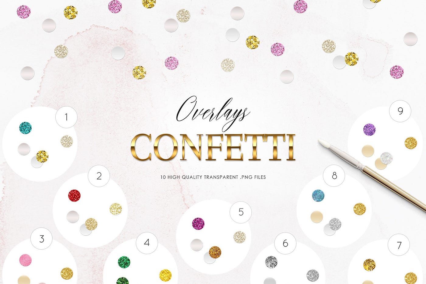 Confetti Overlays Clipart Clipart Free