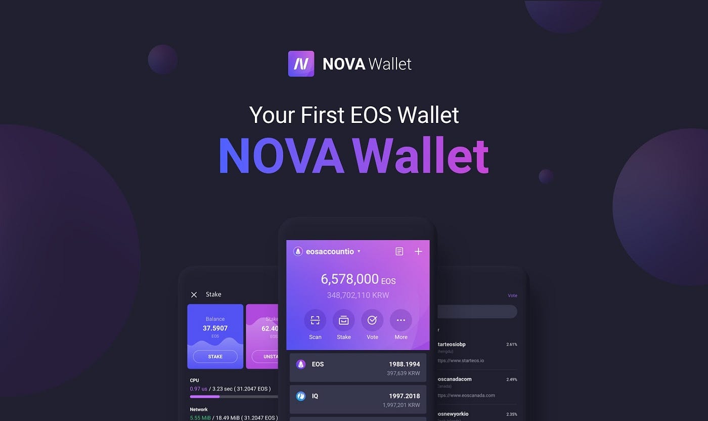 노바월렛 EOS Block Producer 후보 출마 선언. 안녕하세요, EOS 홀더 및 커뮤니티 여러분! 대한민국을 대표하는… |  by NOVA Wallet | NOVA WALLET | Medium
