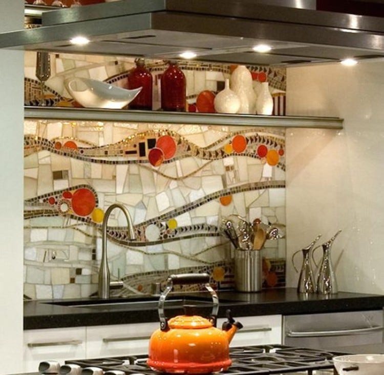 The superior quality of its majesty — kitchen mosaic backsplash, by  Mosaics Lab