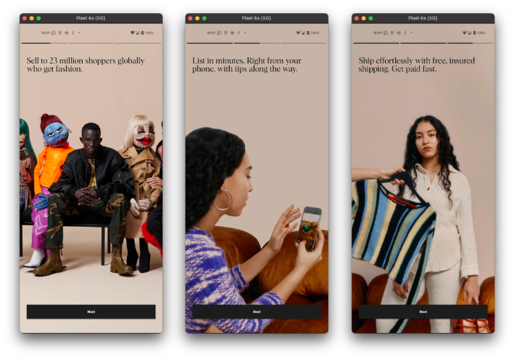 Where Branding Meets Tech: Developing the Unique Selling Point Gestures in  the Android App | by Efe Ejemudaro | Vestiaire Connected | Medium
