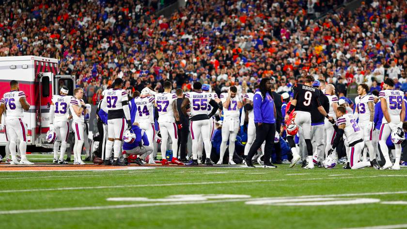 Damar Hamlin was showered with emotional signs of affection from the Bills  and all their fanbase