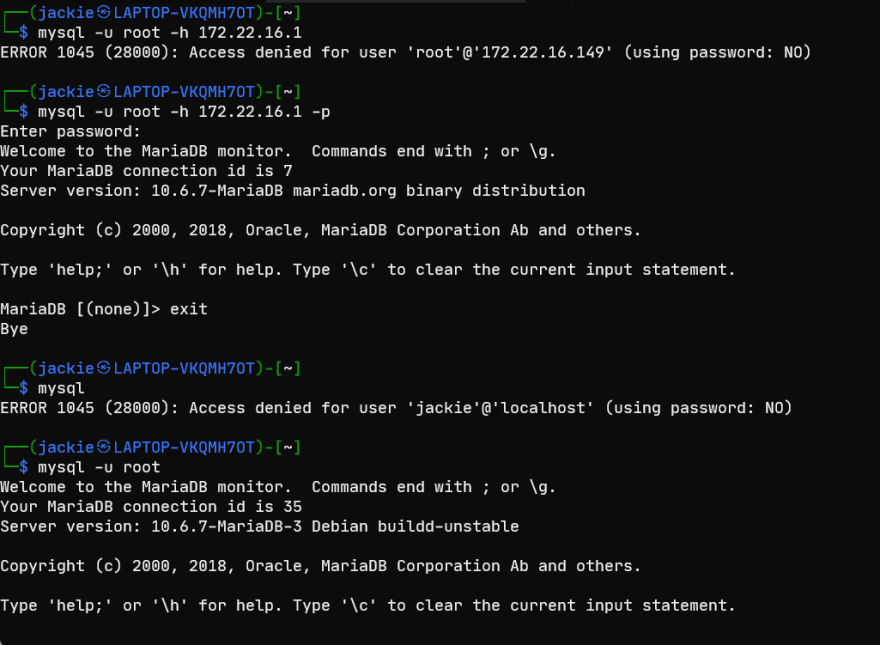 Does not recognize shared databases on the WSL2 network · Issue