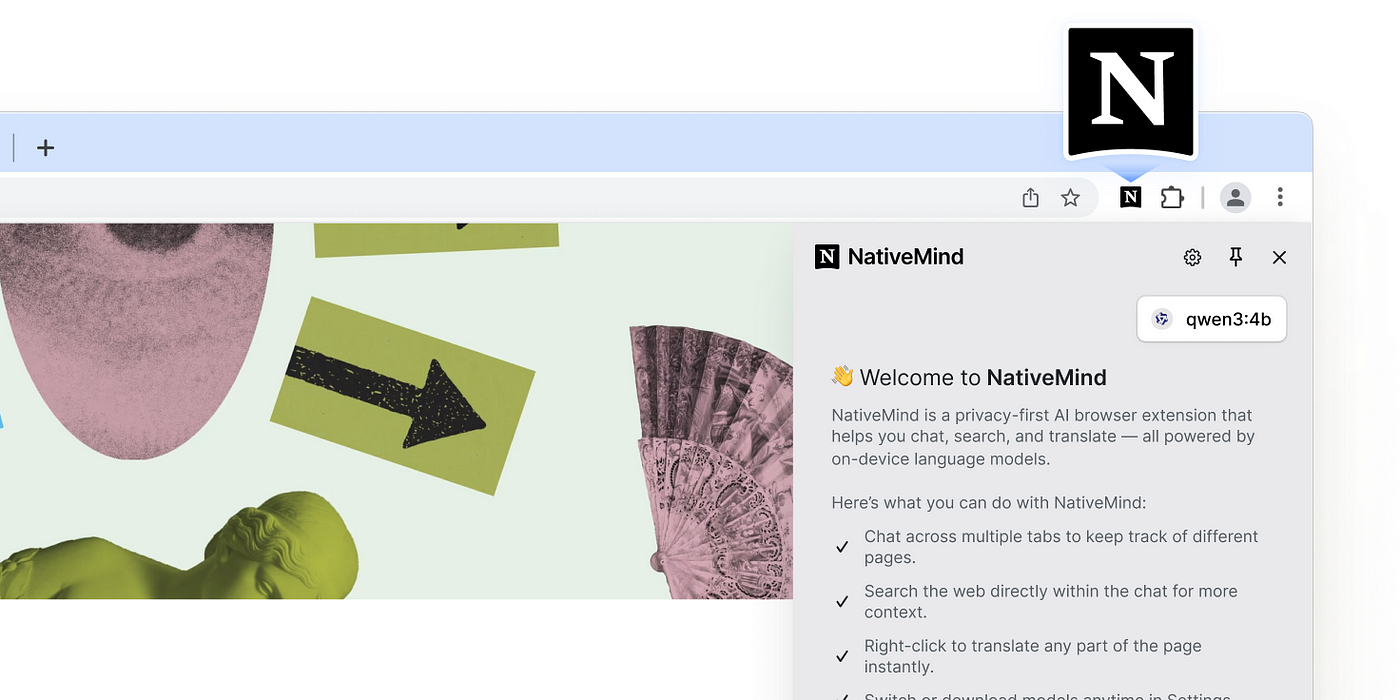 NativeMind Local AI Assistant