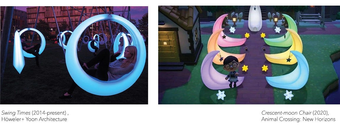 Animal crossing new online horizons crescent moon chair