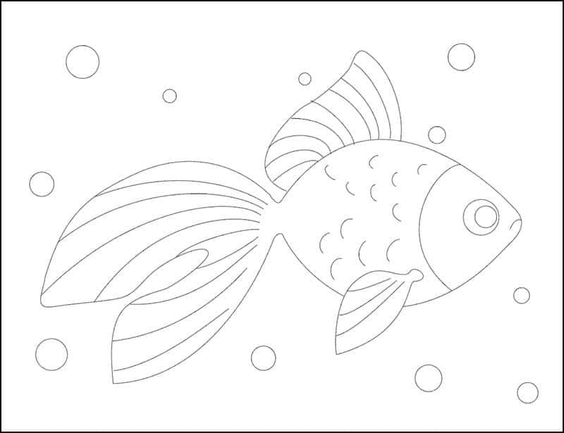 How To Draw A Goldfish