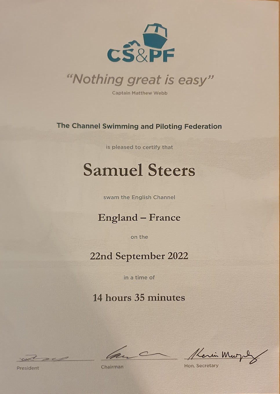 How To Swim The English Channel. In late 2022, after 14hrs 35mins I… | by  Sam Steers | Medium, image size:966x1358