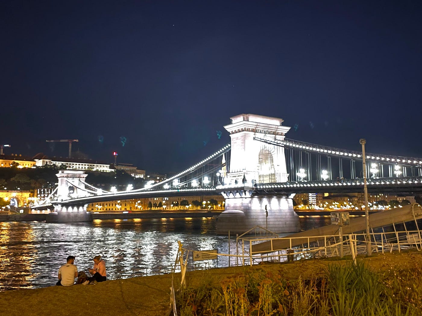 Walking Over The Chain Bridge in Budapest on Our First Night Together in  Europe | by Carol Labuzzetta, MS | Globetrotters | Medium