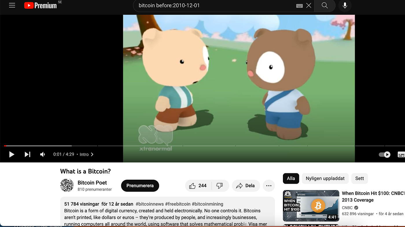The oldest video about Bitcoin on Youtube? | by Vladan Lausevic | Medium