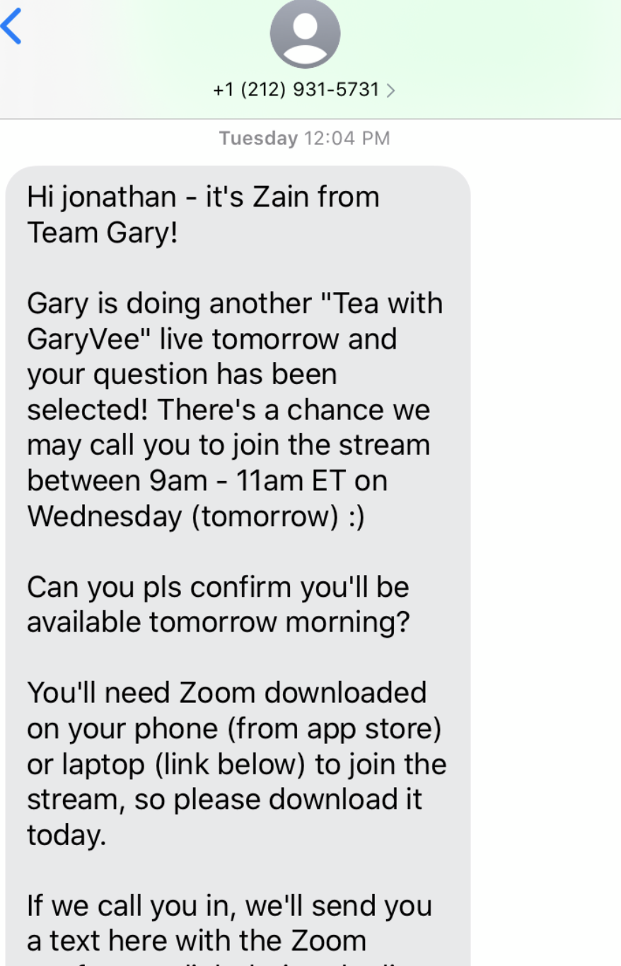 How I Got An Interview On Tea With Gary Vaynerchuk and How What I Did Can  Help You, by Jon Torrey