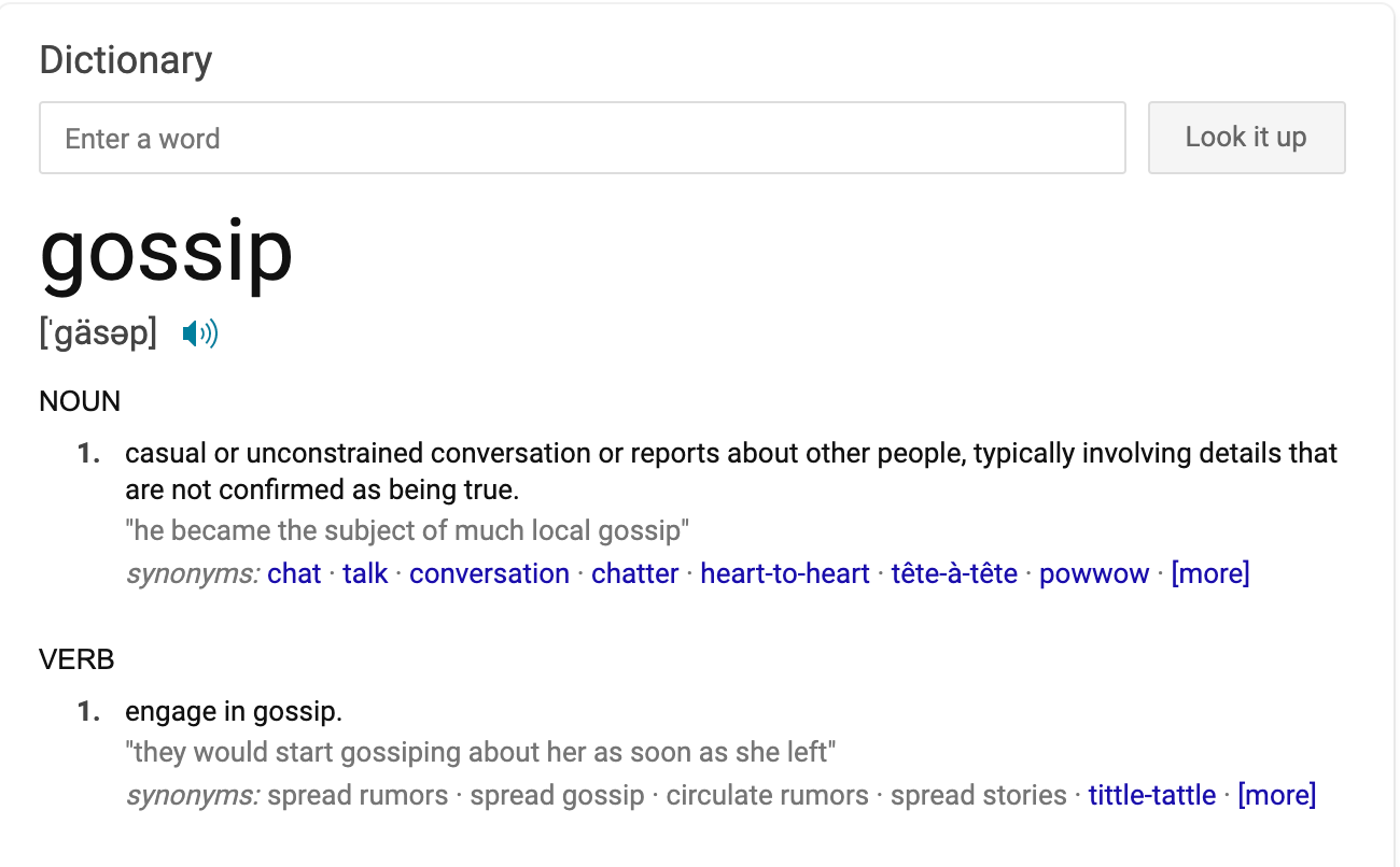 Gossip Definition