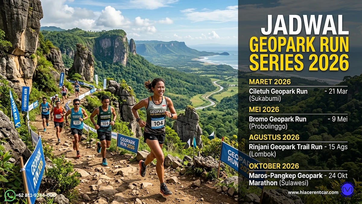 Jadwal Geopark Run Series 2026: Rute Eksotis 5 Warisan Alam Dahsyat