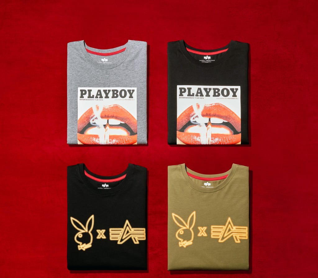 Tony Collaborates The York a | Capsule by New Playboy by Alpha Exclusive Limited-Edition on Collection Industries Bowles Medium with | Columnist,