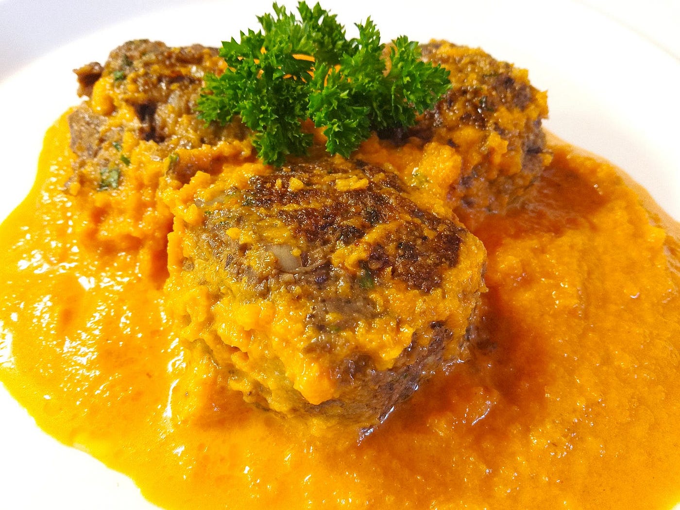 Image: Author. Sherry sauce with meatballs.