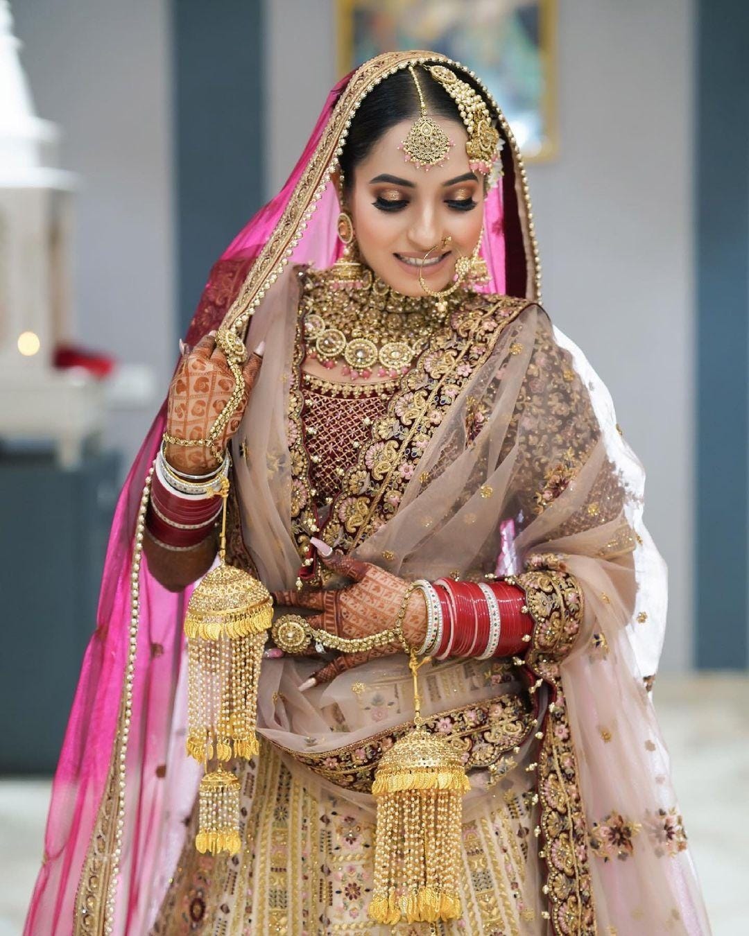 Bridal chunri clearance style