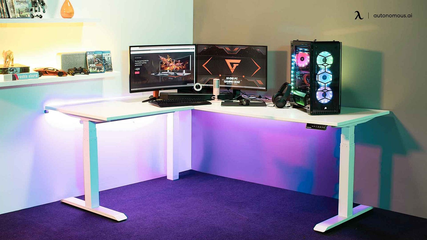 Gaming desk 2024 multiple monitors