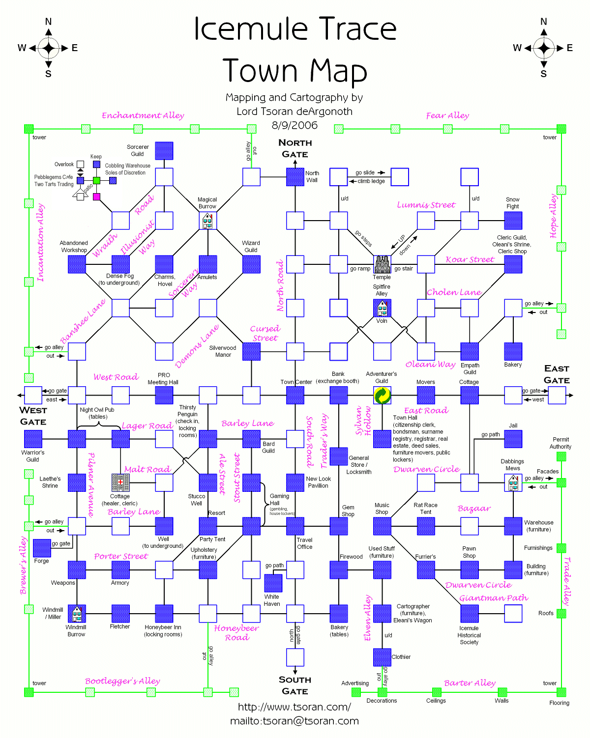 Icemule Trace Town Map