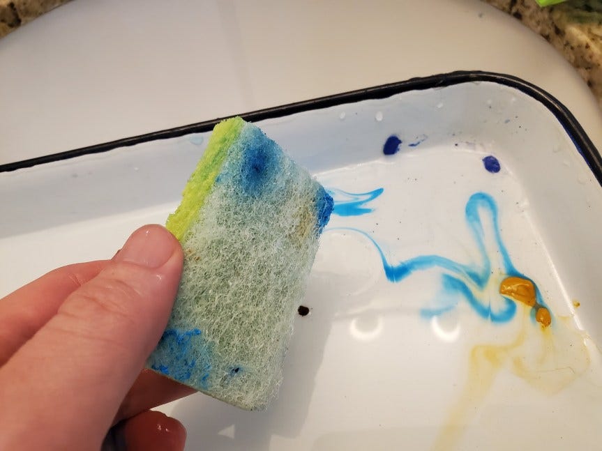 How to Clean An Enamel Butcher Tray Watercolor Palette