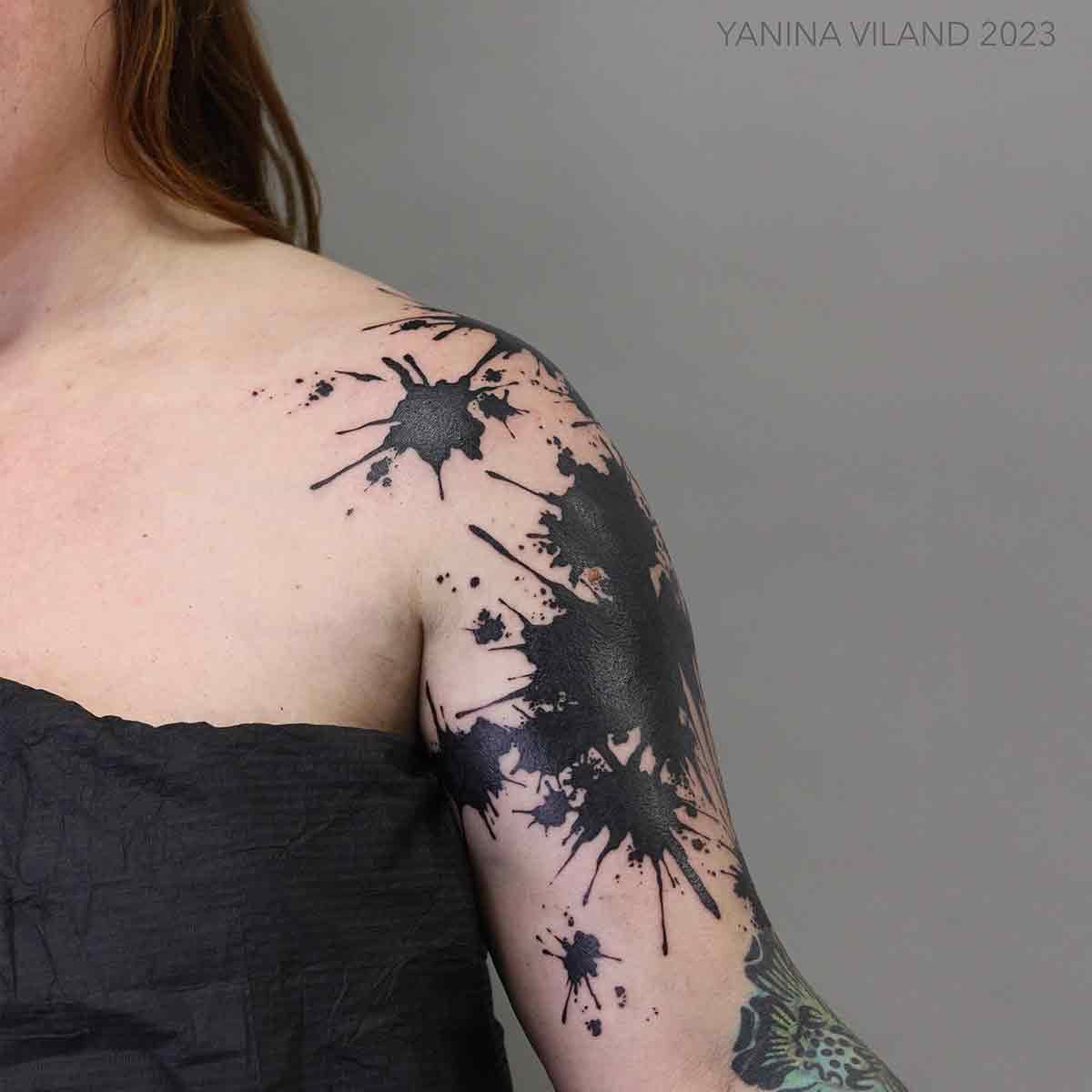 World Famous Tattoo Ink - Triple Blackout Tattoo Ink - Dark & Bold Black Shade - Professional Tattoo Ink & Tattoo Supplies - Skin-Safe Permanent