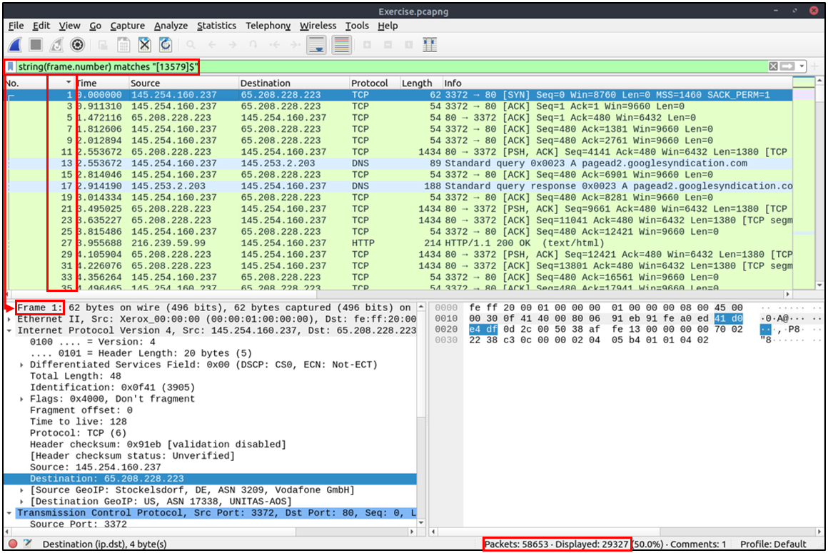 Who is WHOIS Wireshark 02 Display Filter whois