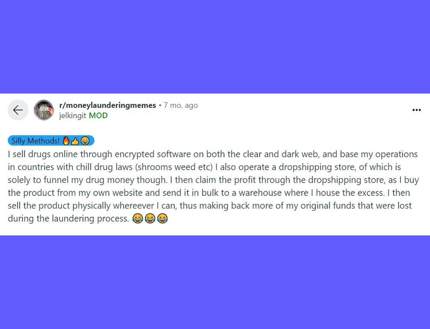 Four Strangest Money Laundering Tricks Going Viral on Reddit | by AML  Watcher | AML Watcher | Medium