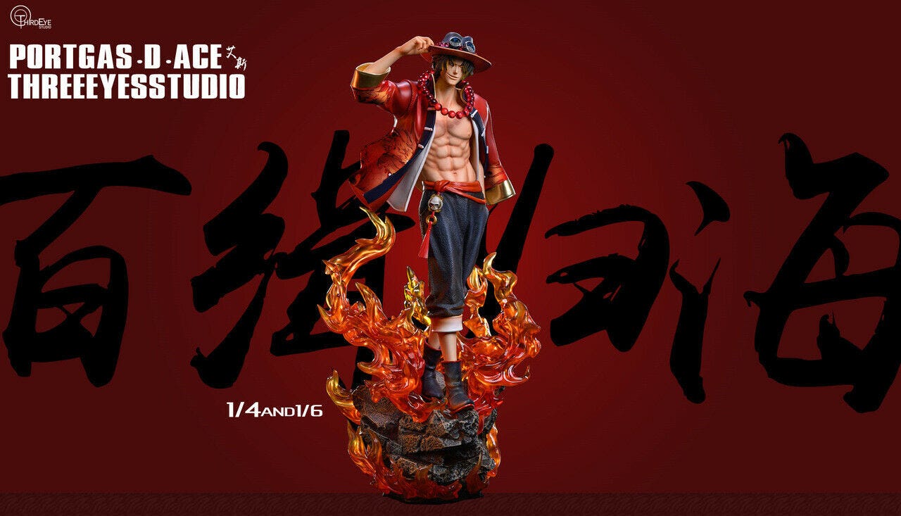 One Piece — Ace D. Portgas | 1:4 Resin Statue | von Third Eye Studio | by  Anton from HandsomeCake Goodies | Medium