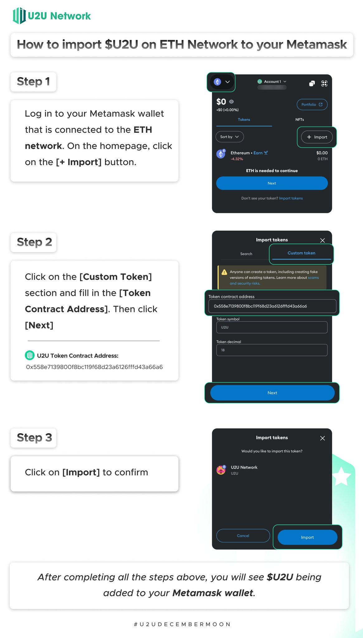 U2U Listing Guidebook. Please review this information… | by U2U Network | U2U  Network | Medium