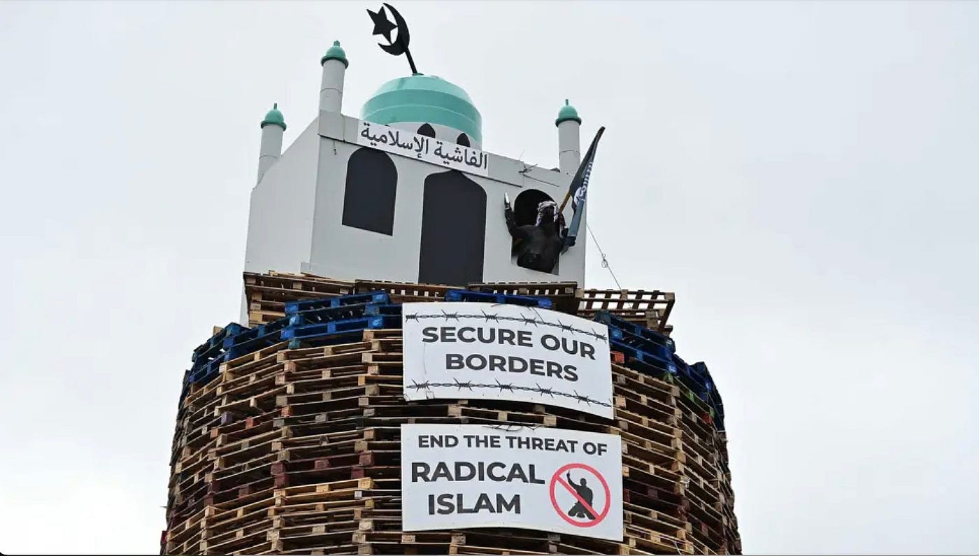 They decided to burn a mosque