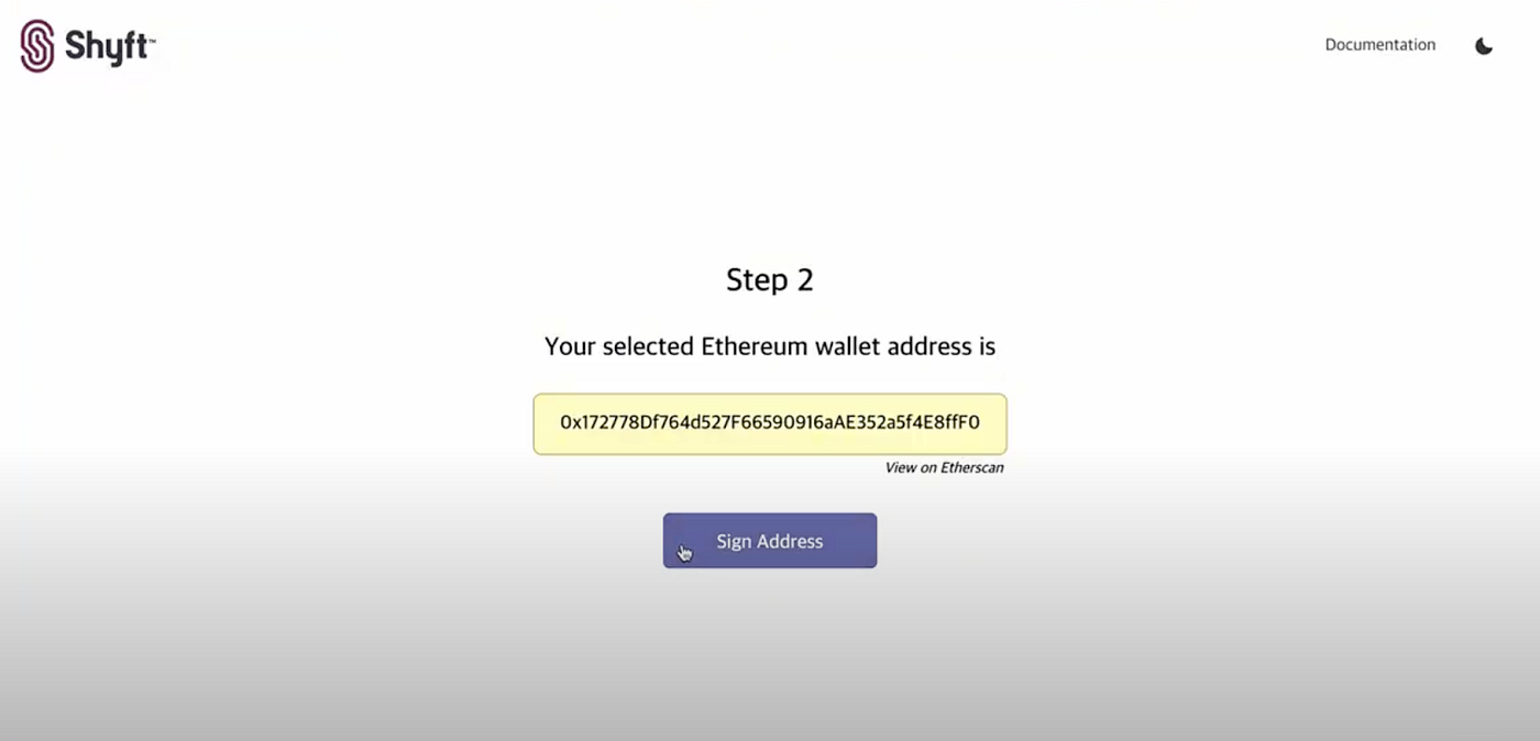 User Signing: A Step-by-Step Guide on Verifying Ethereum Non-Custodial  Wallet Wallet Ownership | by Shyft Network | Shyft Network | Medium