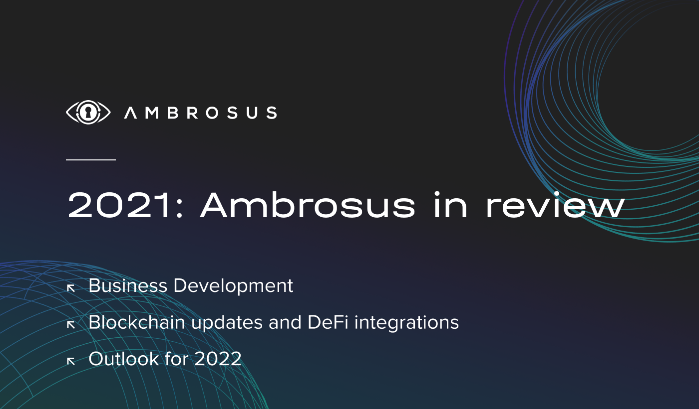 2021 Ambrosus in review: the ecosystem and blockchain tour | by AirDAO |  Medium