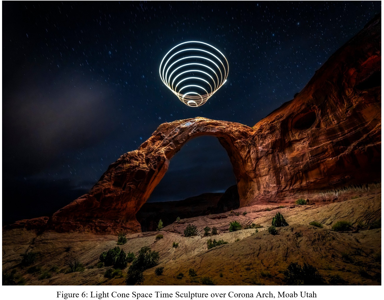 Einstein Light Cone Spacetime Sculptures Photography and The