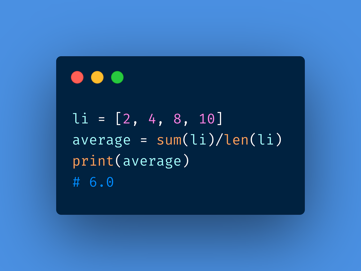 Statistics in python