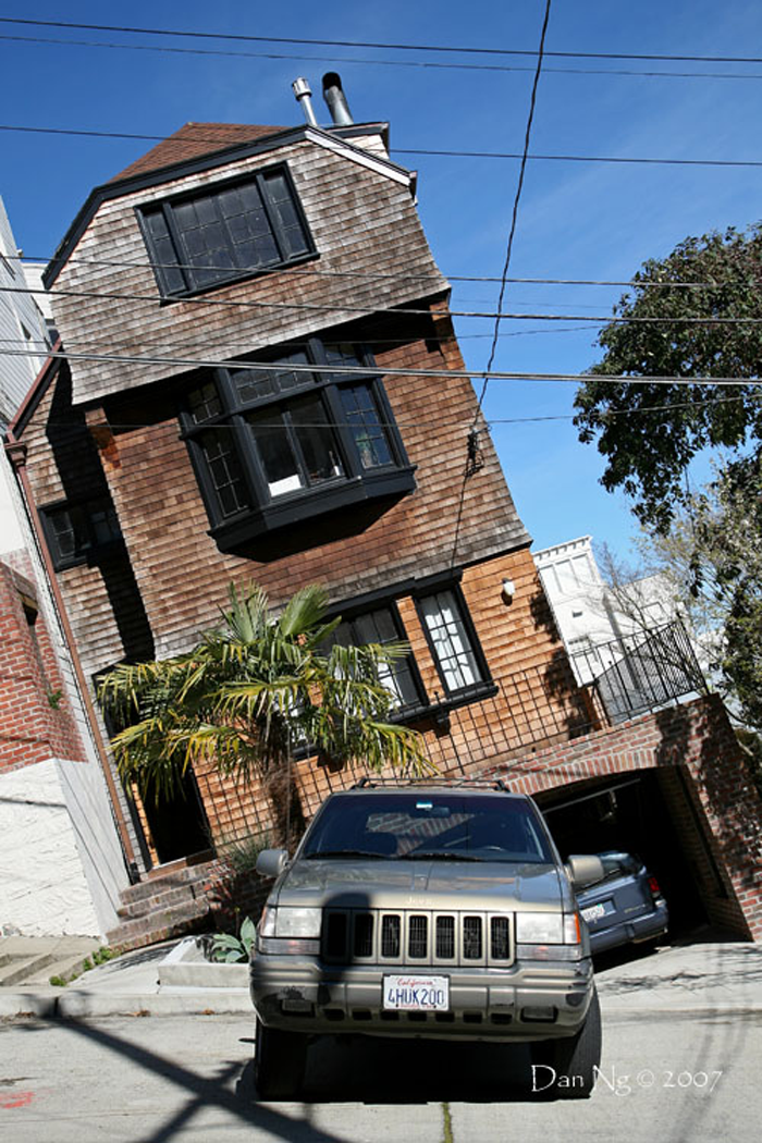 Tilted SF: Flat Streets, Tipsy Houses — The Bold Italic — San Francisco |  by The Bold Italic | The Bold Italic