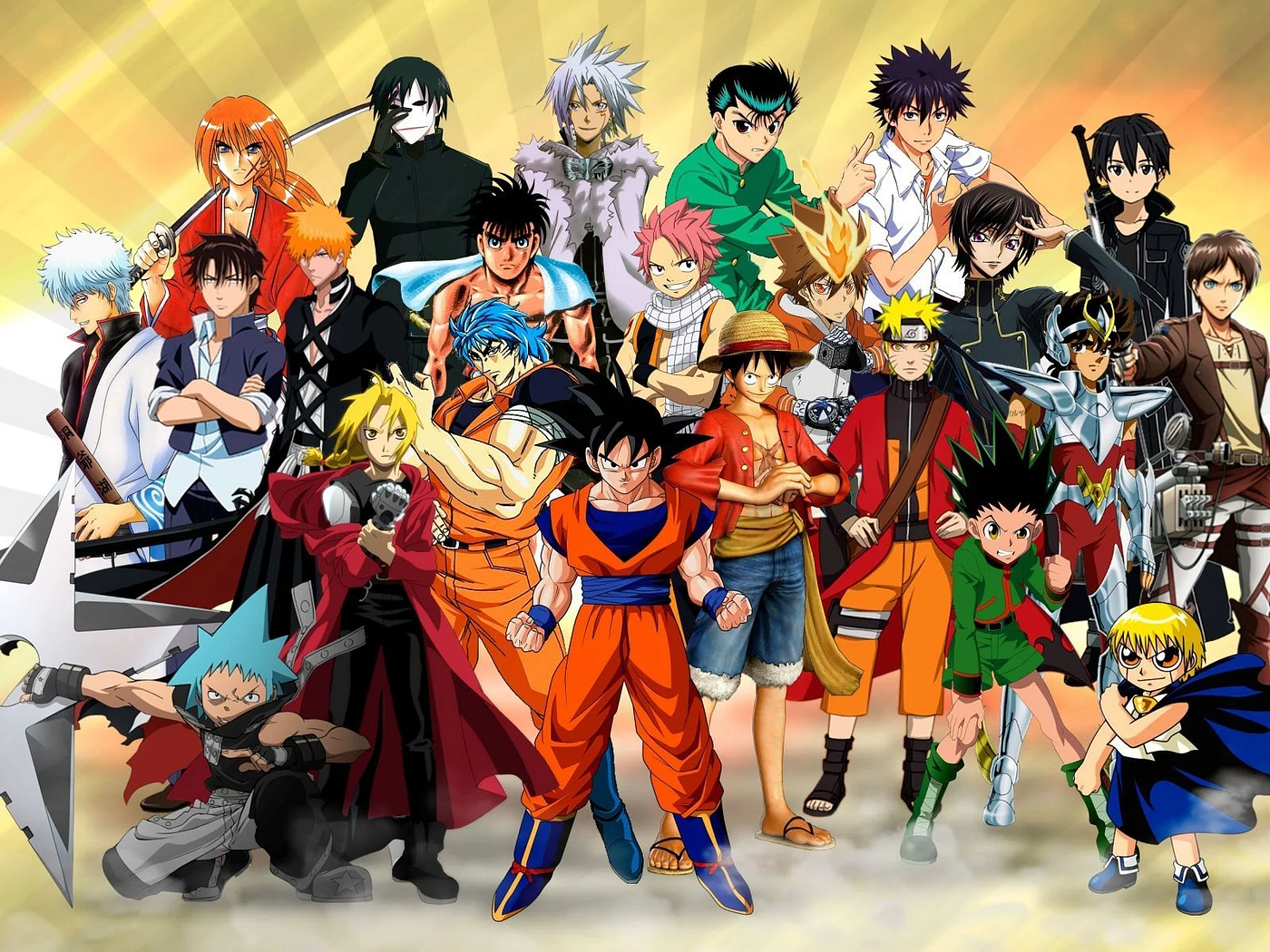 Most Popular And Coolest Anime Characters Of All Time