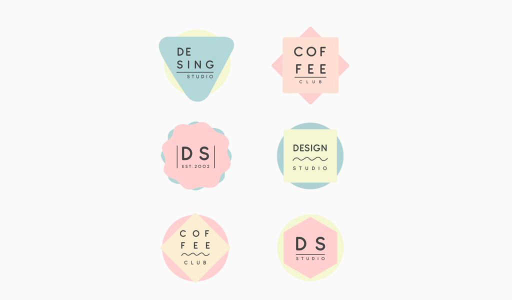 Pastel Colors Logo Design