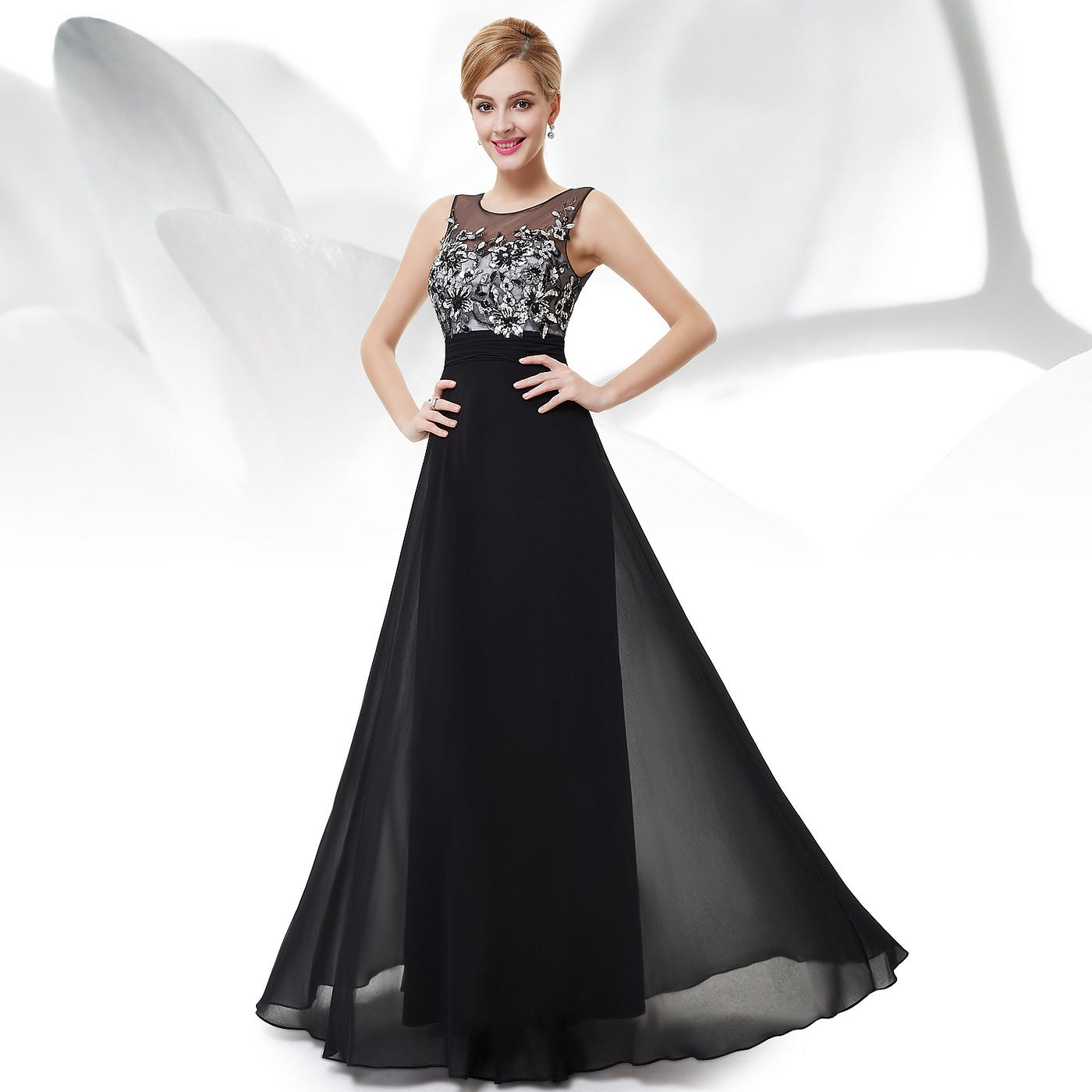 open lace back dress Deep V-Neck Short Halter Homecoming Dress with Ruffles Blue / Medium main image 1