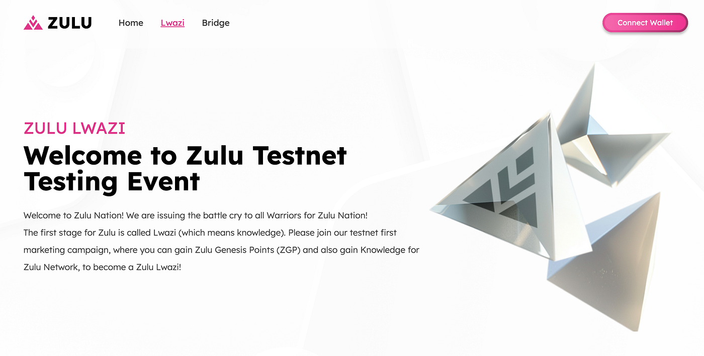 Zulu Guide | Lwazi Beta Testnet Guide: Earn Zulu Genesis Points Now! ⏫ ⭐ |  by Zulu Network | Medium