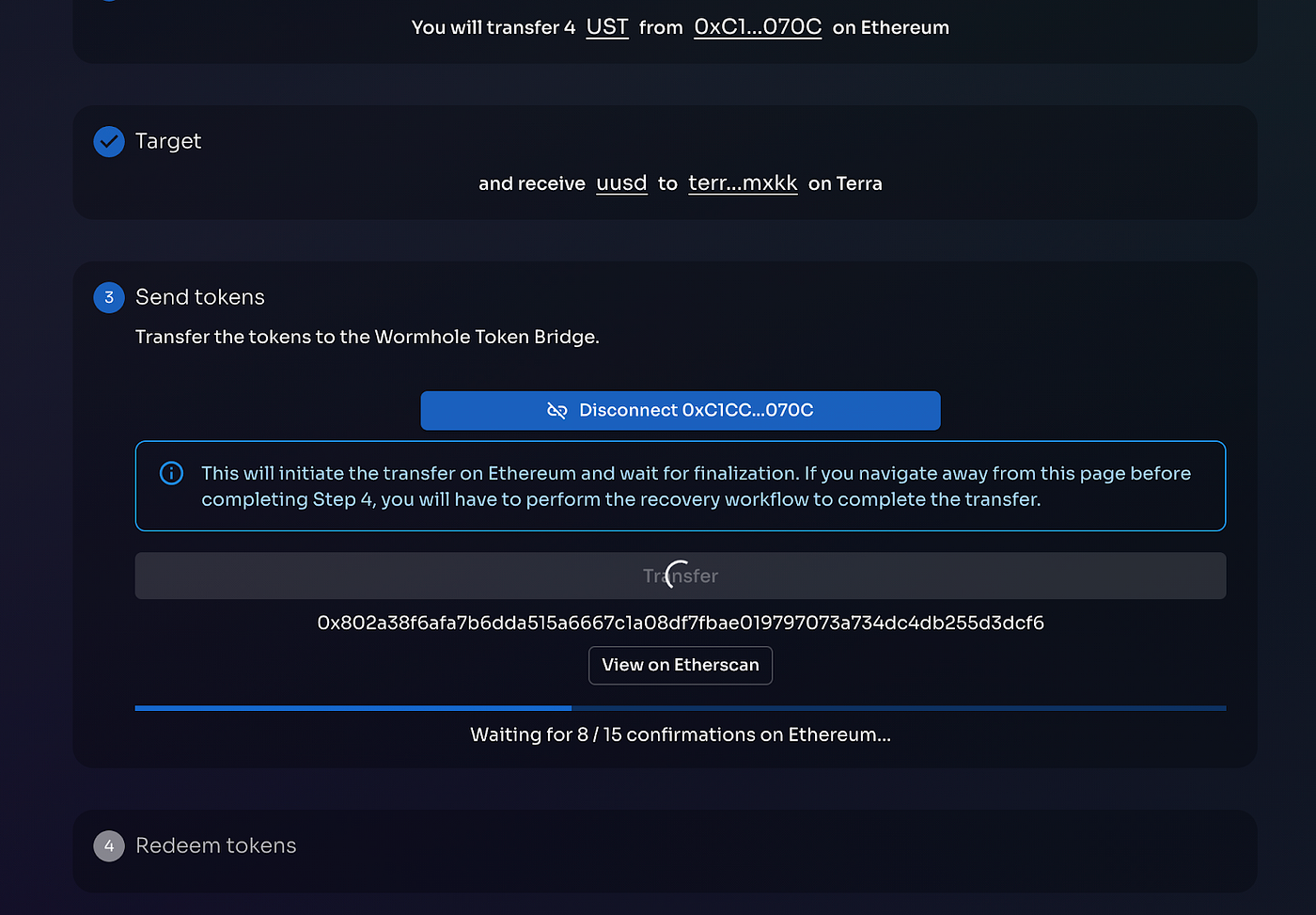 Wormhole V2 for Terra — The UI Walkthrough | by The Intern | Terra | Medium