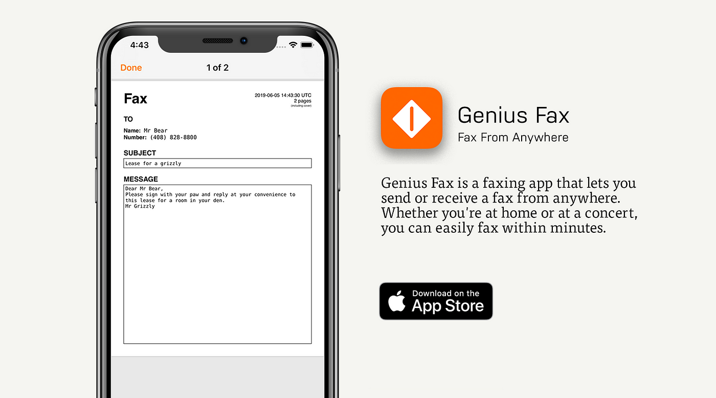 Send Faxes From Your iPhone with Genius Fax | by Fueled | Medium