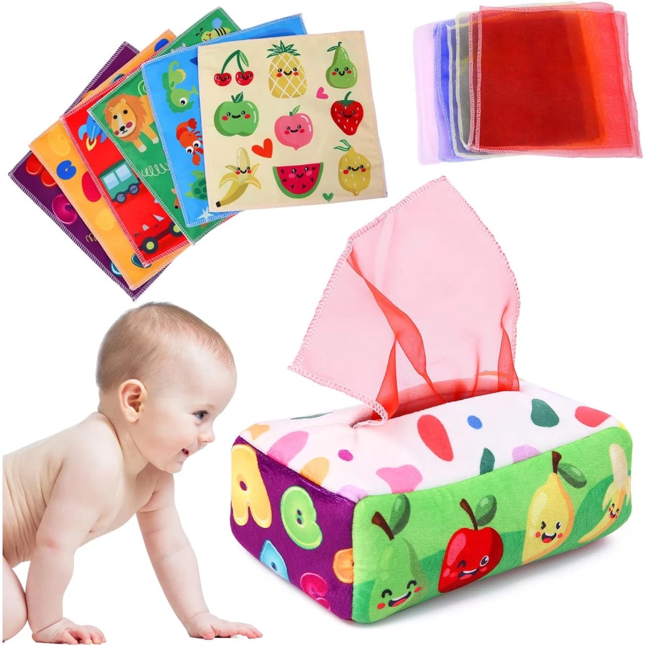 Montessori Sensory Toys For Toddlers 1-3 - Travel Activities Busy Board  Cube - Baby Gifts For 6 9 12 18 Months 1 2 One Year Old Infant Boys Girls -  Ai